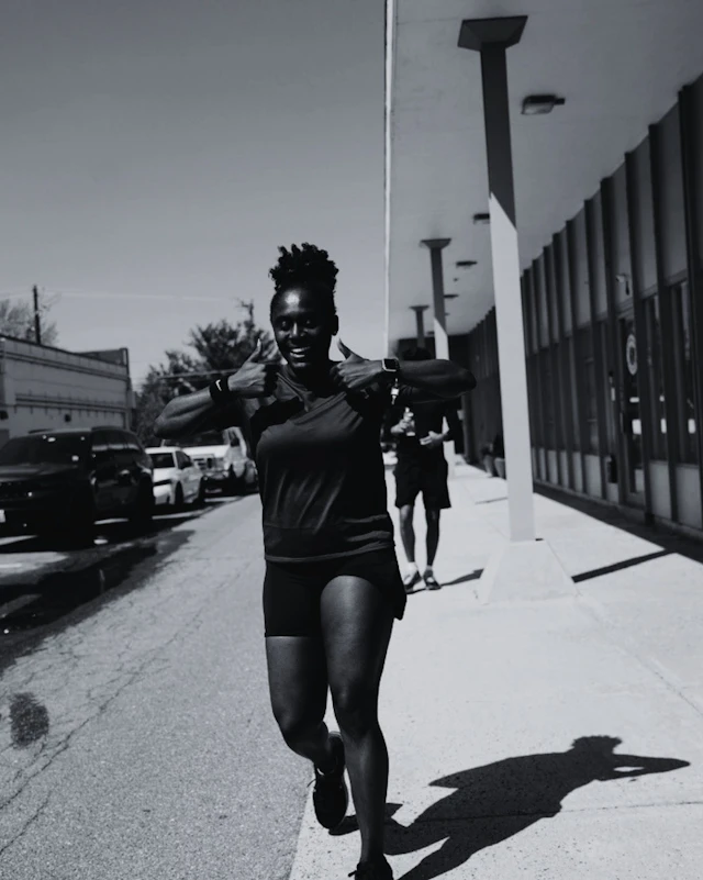 PEAK Run Club runner